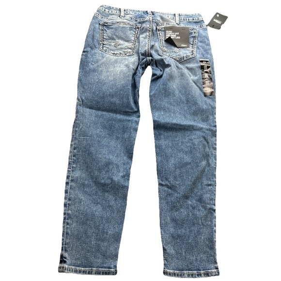 Silver Jeans Denim - Silver Suki Women's Jeans 32x27 Curvy Fit Skinny Leg Mid Rise Msrp 89.00